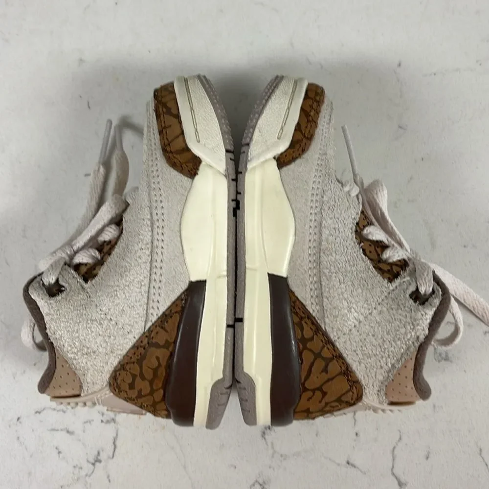 Nike Air Jordan 3 Retro TD Palomino Toddler Size 4C DM0968-102 Worn 3-4 times